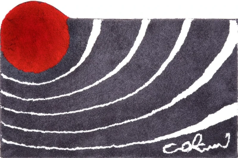 Grund Designer Bath Mat COLANI, Ultra Soft and Absorbent, Anti Slip, 5 Years Warranty, Colani 2, Bath Mat 80x150 cm, Anthracite