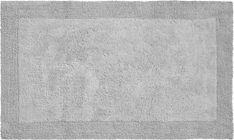 Grund Bath Mat, Ultra Soft, Absorbent and Anti Slip, Organic Cotton, 5 Years Warranty, LUXOR, Bath Mat 60x100 cm, Pebble Gray