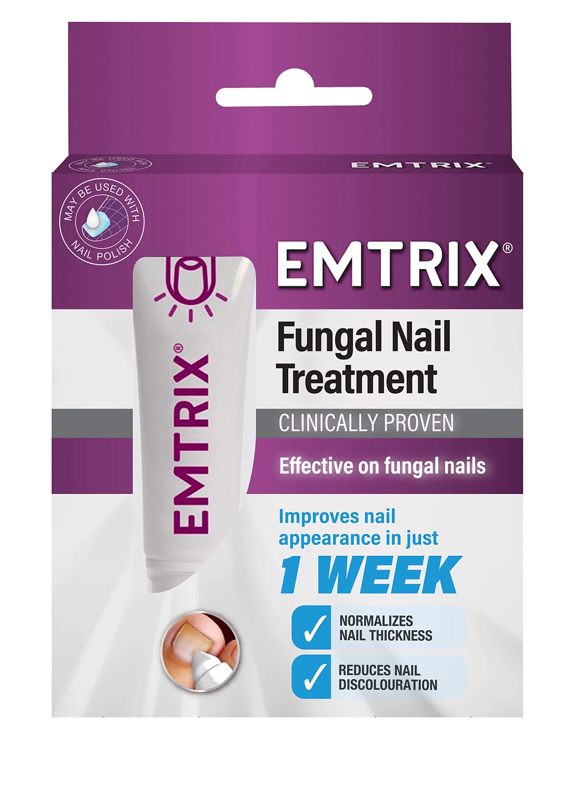 Emtrix® Fungal Nail Treatment Cream – Extra Strength Nail Fungus Penetrating Formula – Binds Moisture into the Nail – Softens Nourishes & Conditions – No Filing Needed