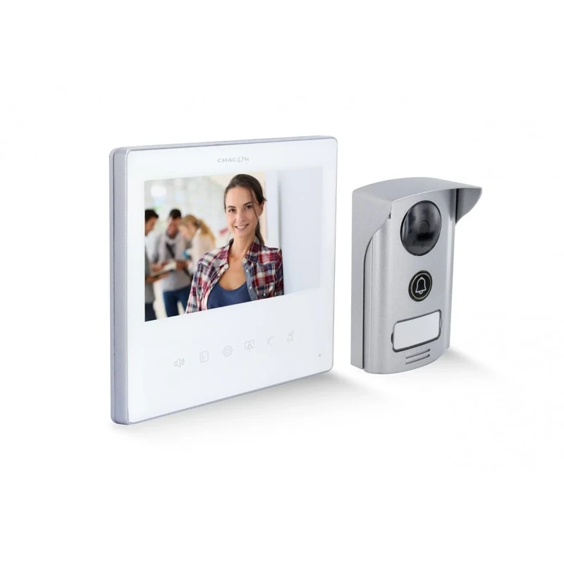 CHACON Ultra Slim 7" Screen Phone - White