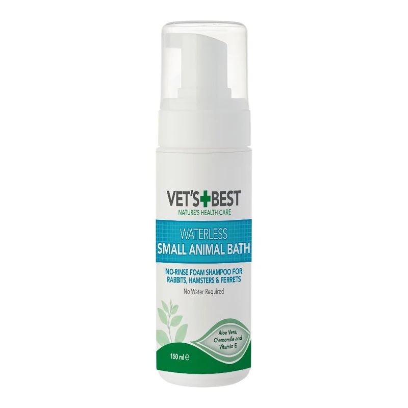Vet's Best Waterless Small Animal Bath | No Rinse Waterless Dry Shampoo for Small Animals 150ml - Image 1