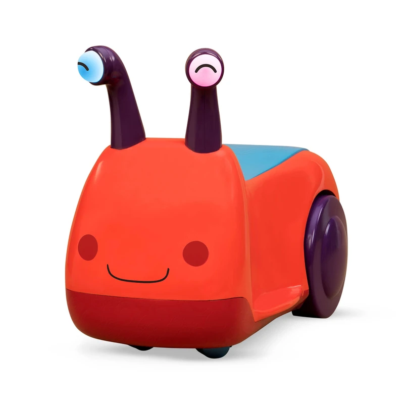 B. toys Ride-On Toy, Buggly-Wuggly with Lights and Storage, Activity