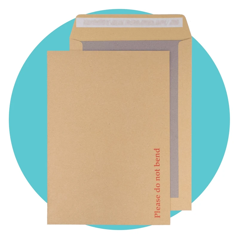 Triplast 250 x A4 C4 Manilla Hard Board Back Envelopes (324x229mm) - Cardboard Backed Mailers with Peel & Seal Strip - Rigid Do Not Bend Envelopes for Mailing Posting Shipping & Storing Documents