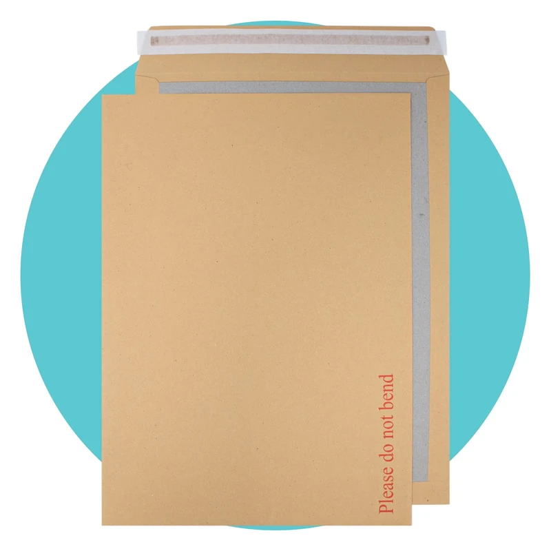 Triplast 200 x A3 C3 Manilla Hard Board Back Envelopes (457x324mm) - Cardboard Backed Mailers with Peel & Seal Strip - Rigid Do Not Bend Envelopes for Mailing Posting Shipping & Storing Documents