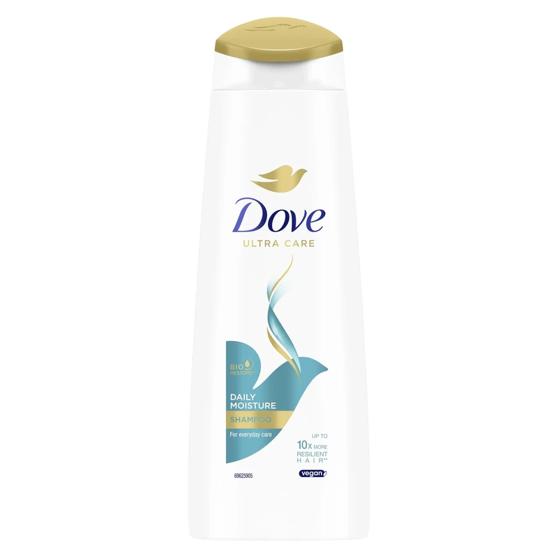 Dove Nutritive Solutions Daily Moisture Shampoo nourishes for smooth hair that's up to 10x more resilient to daily damage* for dry hair 6x 250 ml