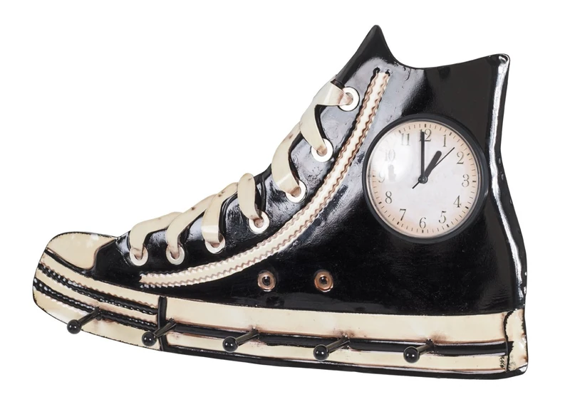 HAKU Möbel Wardrobe Black, Metal - Size: W 50 cm X H 31 cm X D 6 cm, Style: Industrial