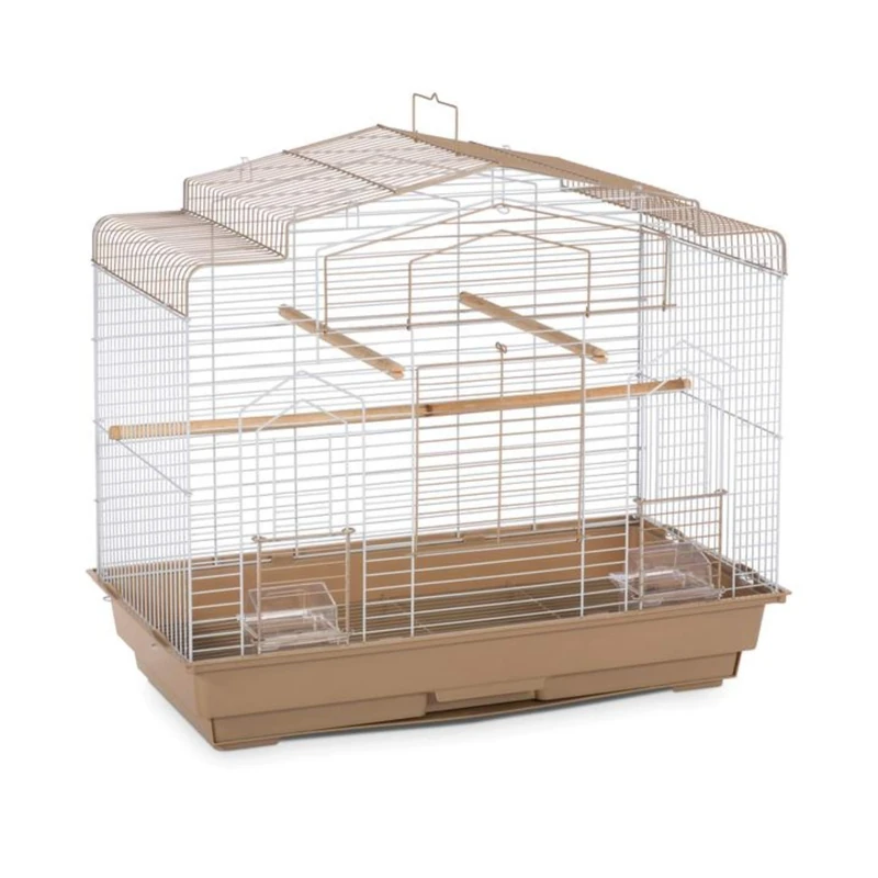 PREVUE PET PRODUCTS SP50051 Barn Style Bird Cage, Brown/White