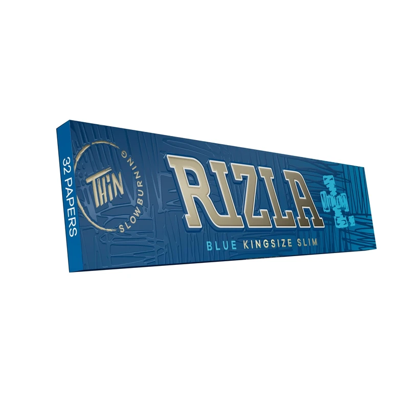 Rizla Blue King Size Slim Rolling Papers - Pack of 10 Booklets