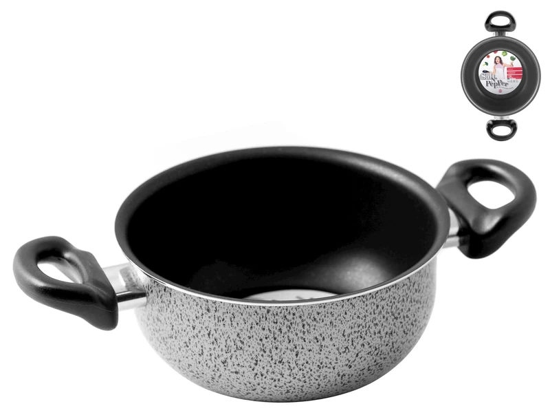 Home Salt N'Pepper Aluminium Saucepan, Non-Stick Coating, 24 cm