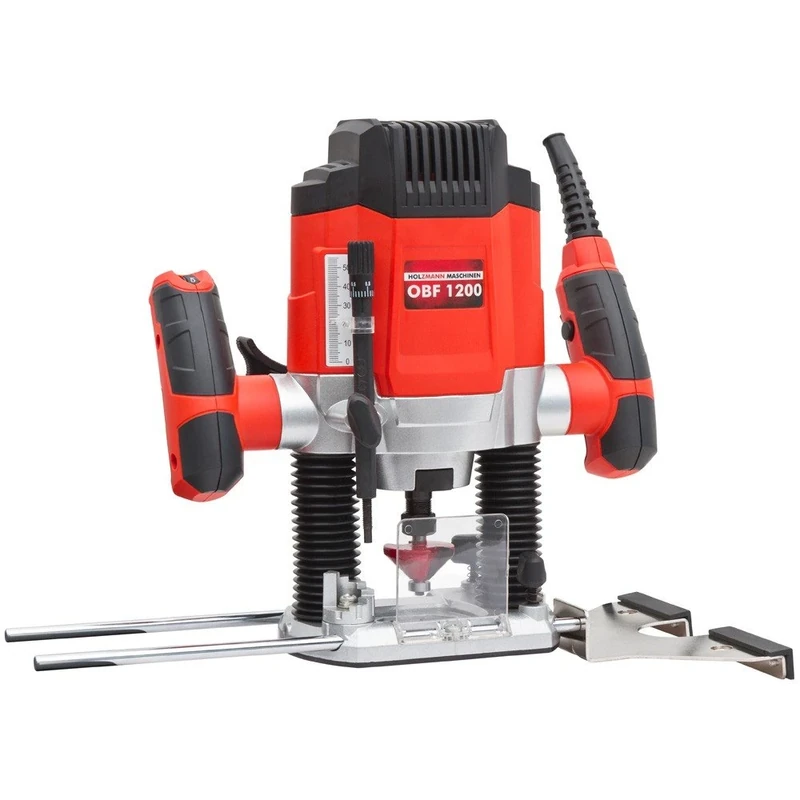 Holzmann Surface Router - Metal Base Type - Fixed - 3.1kg - 11000-30000rpm - 230V - 5.22A - 6/8mm Collet - 1 Year Spare Parts