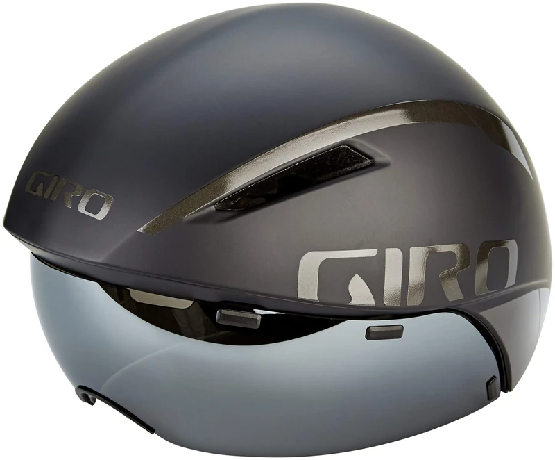 Giro Unisex Adult Aerohead MIPS Aero/tri Helmet - Black/Titanium, S 51-55cm