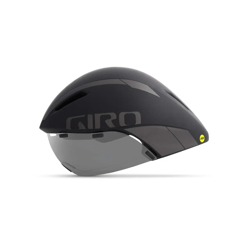 Giro Unisex Adult Aerohead MIPS Aero/tri Helmet - Black/Titanium, L 59-63cm