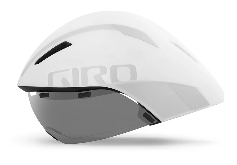 Giro Unisex Adult Aerohead MIPS Aero/tri Helmet - White/Silver, M 55-59cm