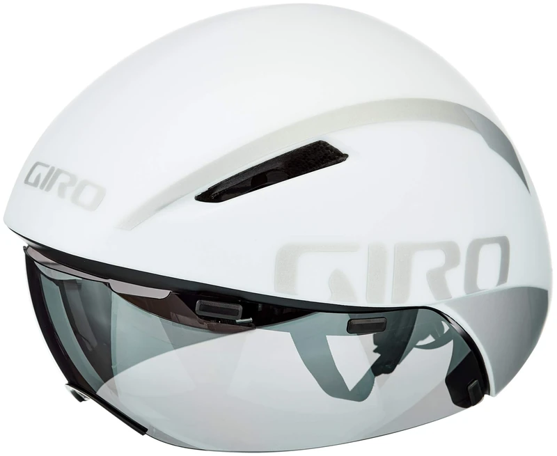 Giro Unisex Adult Aerohead MIPS Aero/tri Helmet - White/Silver, L 59-63cm