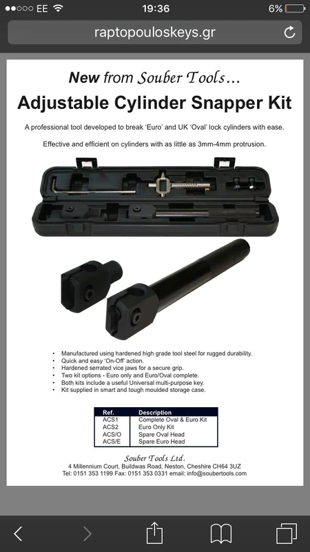 Souber Adjustable Cylinder Snapper - Snapper - Image 1
