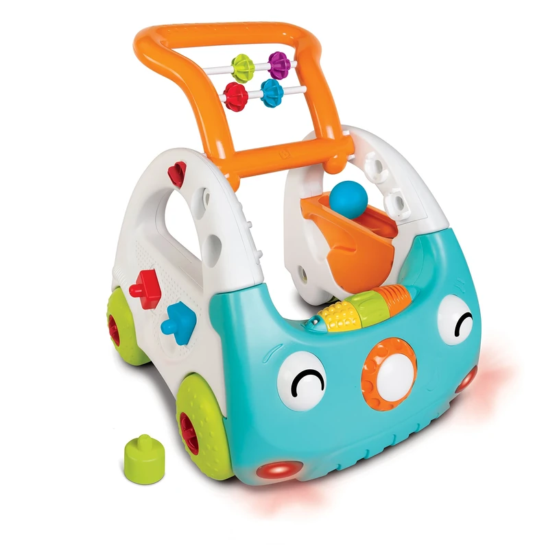 Infantino Grow with me Sensory 3-in-1 Walker - Colorful Buttons, Blinking Lights, Sounds & Textures, Ages 6-36 Months