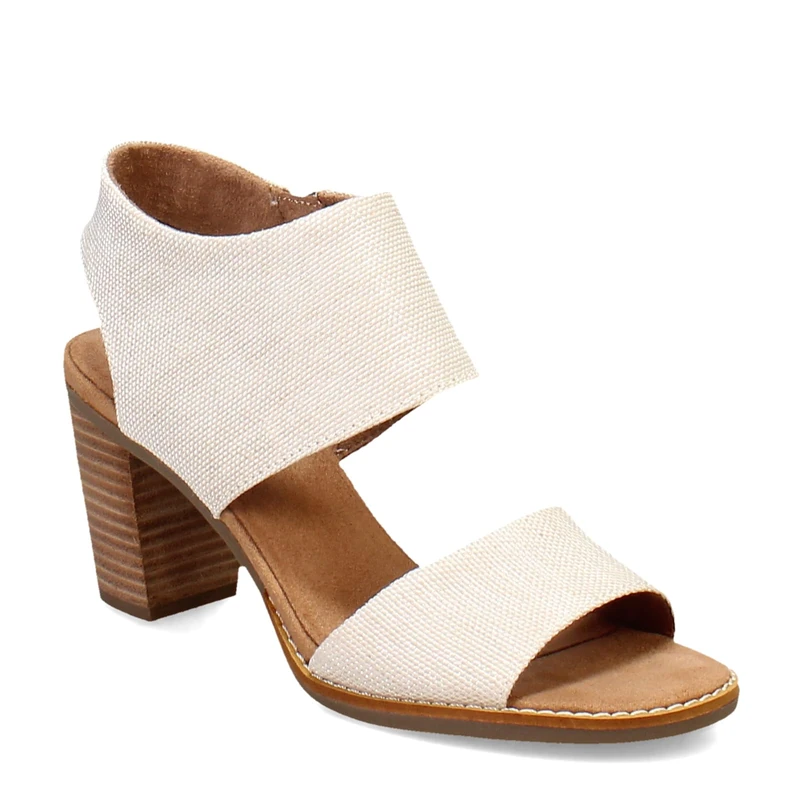 TOMS Women's Majorca Cutout Heeled Sandal, Natural, 5.5 UK - Image 1