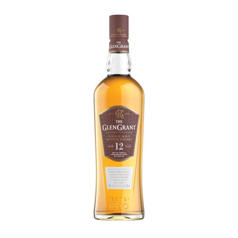 Glen Grant 12 Year Old Single Malt Speyside Scotch Whisky, 70 cl