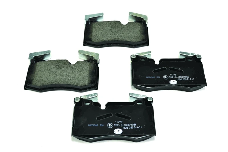 HELLA 8DB 355 014-111 Brake pad set - prepared for wear indicator - T1793 - for e.g. MINI