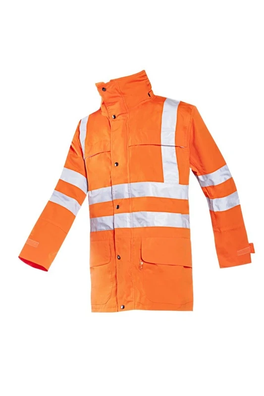 SIOEN 403ZA2EJ4FC12XL Preston Hi-Vis Rain Jacket, XX-Large, Orange