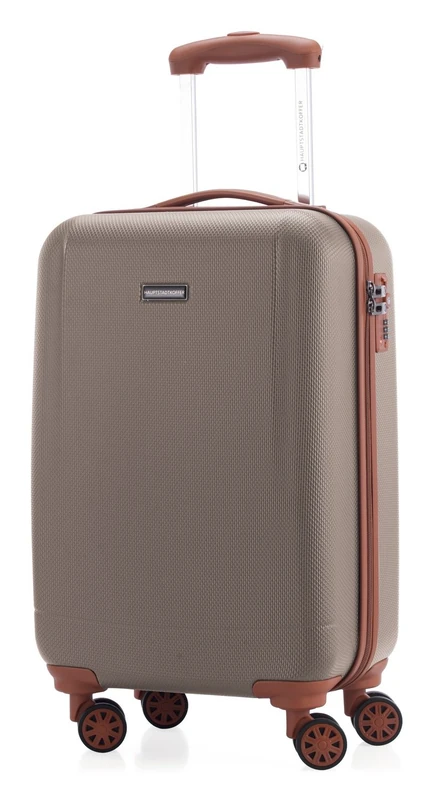 Hauptstadtkoffer - Wannsee - Suitcase small Luggage Hard Shell Cabin Trolley TSA Lock, 58 cm, 37 Liter, Champagne