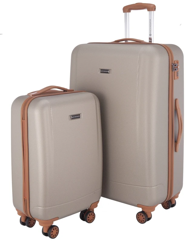 Hauptstadtkoffer - Wannsee - Set of 2 Hard-side Luggages Trolley Hardside Suitcase 4 Wheel Spinner, TSA Lock, (S/L), Champagne