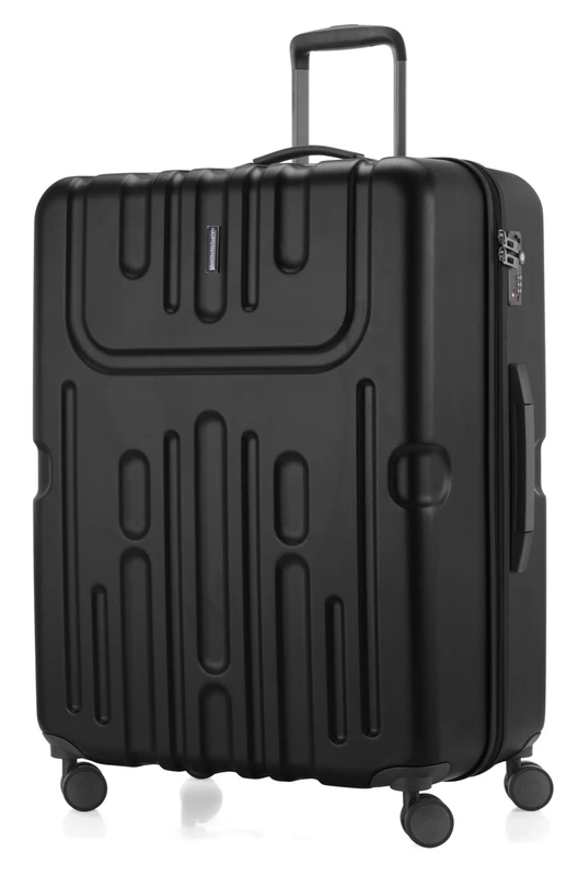 Hauptstadtkoffer Havel - Luggage Suitcase Hardside Spinner Trolley 4 Wheel, TSA, 73 cm, 111 Liter, Black