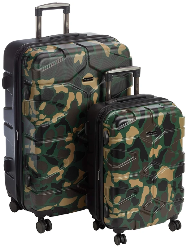 Hauptstadtkoffer - X-Kölln - Set of 2 Hard-side Luggages Trolley Expandable Suitcase 4 Wheel Spinner, TSA Lock, (S/L), Camouflage