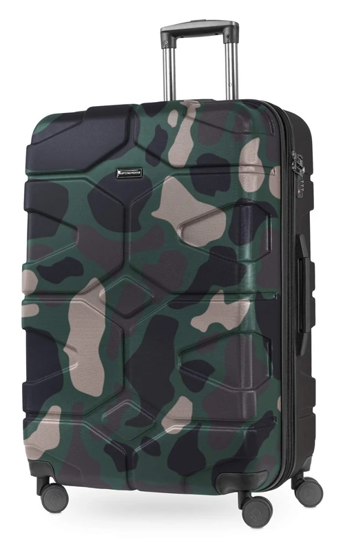 Hauptstadtkoffer - X-Kölln - Luggage Suitcase Hardside Expandable Trolley 4 Wheel Spinner, TSA Lock, 76 cm, 120 Liter, Camouflage