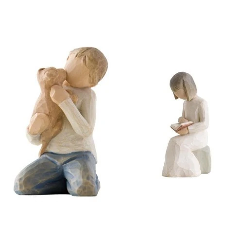 Willow Tree Sister & Brother Figurine Set
