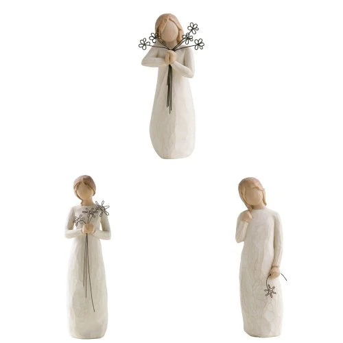 Willow Tree Mother with 2 Daughters Figurine Set