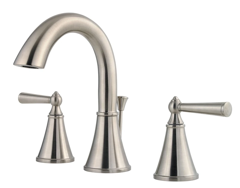 Pfister LG49GL0K LG49-GL0K Saxton 2-Handle 8" Widespread Bathroom Faucet in Brushed Nickel, 1.2gpm, 1