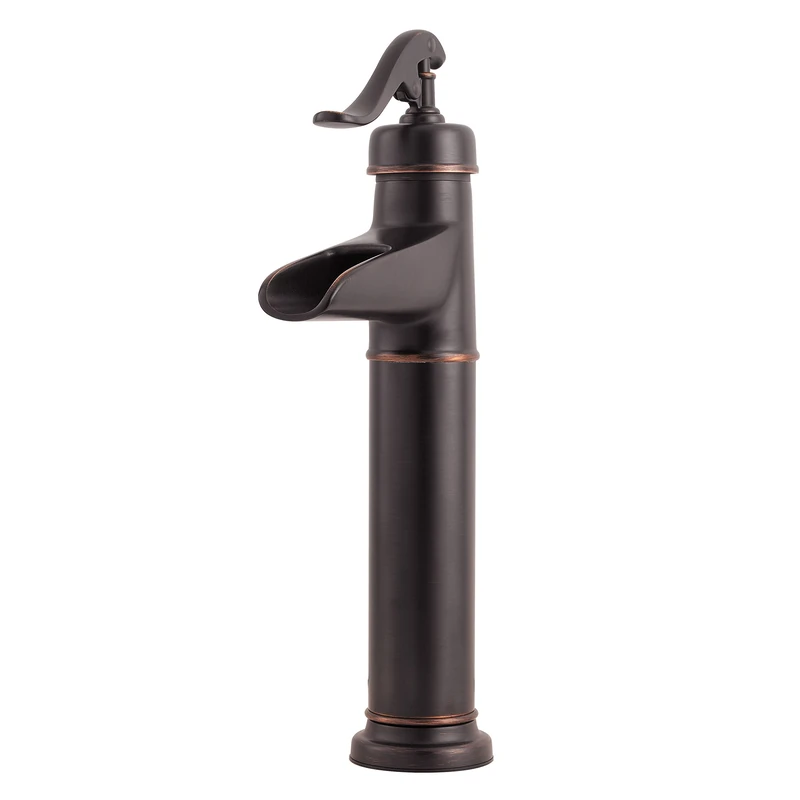 Pfister LFM40YP0Y Ashfield Single Control Vessel Bathroom Faucet in Tuscan Bronze, Water-Efficient Model