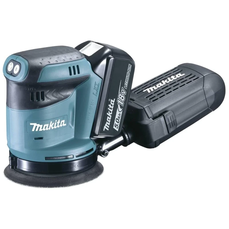 Makita Cordless Orbital Sander, (18.0 V in Makpac with 2 Batteries 5.0 Ah) DBO180RTJ