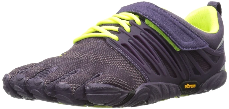 Vibram FiveFingers Women's V-Train Sneakers, Violet (Nightshade/Safety Yellow), 3 UK