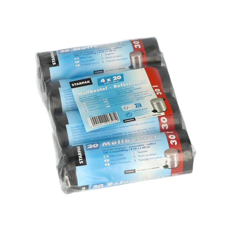 Pap-Star PAPSTAR 12397 Trash Bag – Trash Bag (Grey)