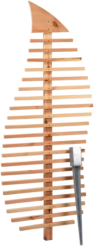 dobar Design Plant Trellis, Trellis, Natural, 76 x 6.5 x 186 cm, 58220e