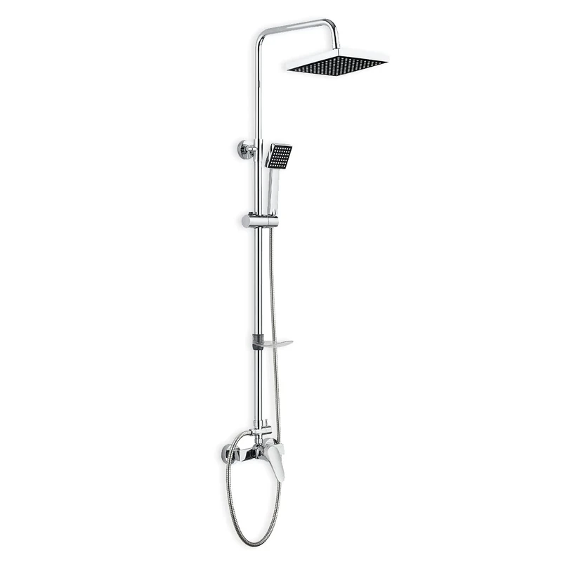 DP Bath RY-S002+M001EX Stainless Steel Shower Set with Tap - Silver