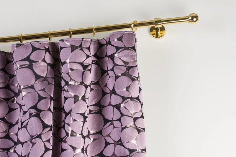 InCasa Curtain Pole: Ø 20 mm, Length 340 cm, Polished Brass - Image 1