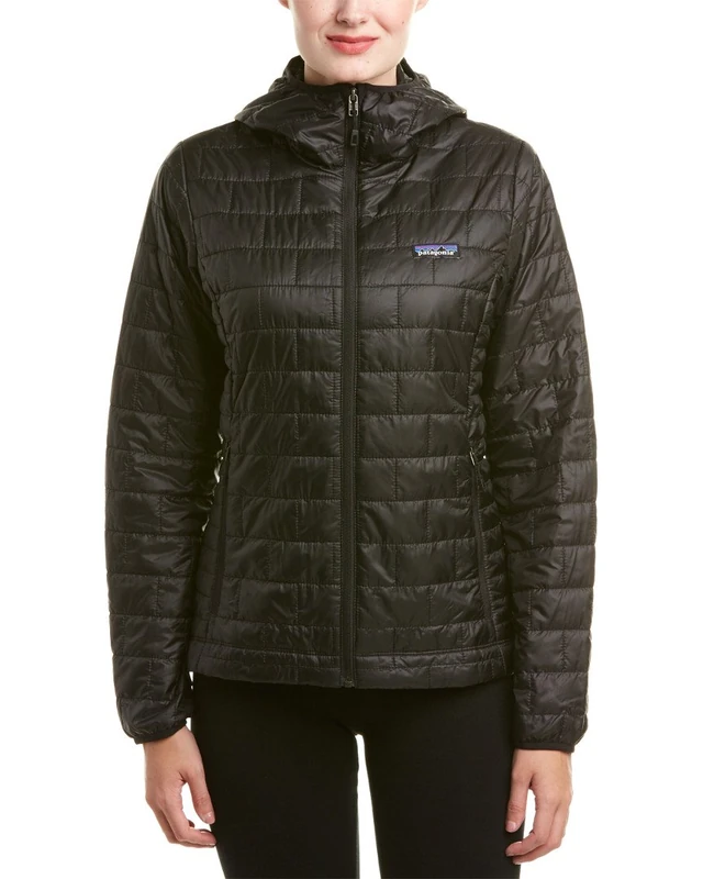 Patagonia Women's Nano Puff Hoody Hiking/Climbing Jacket, Black, Small