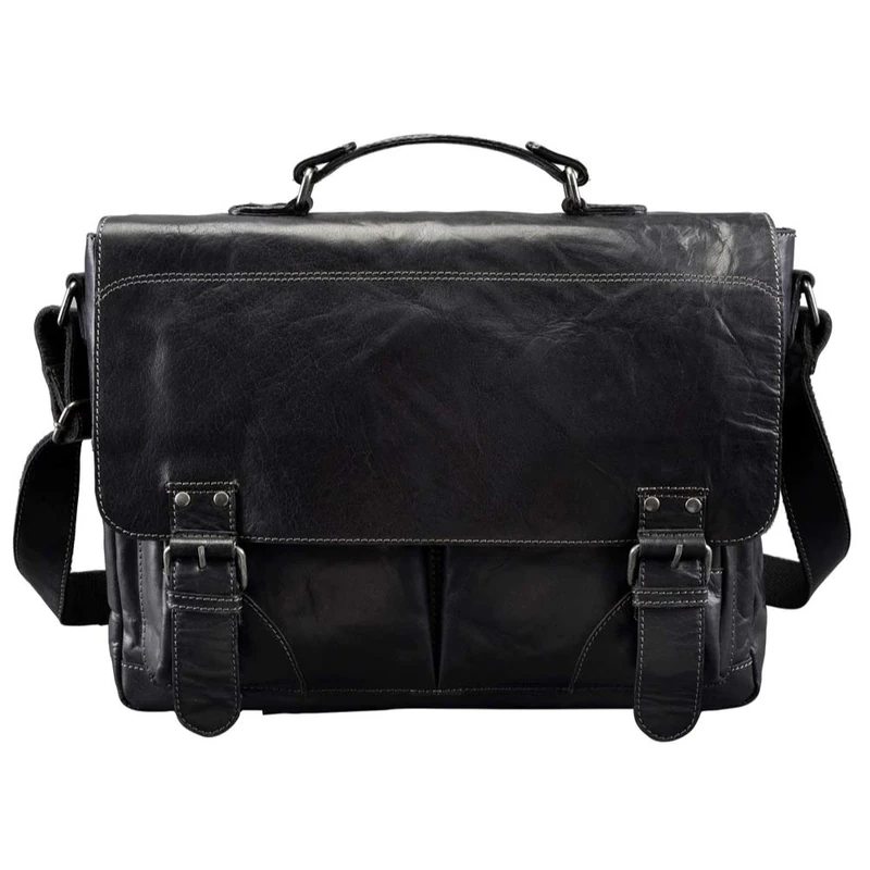Pride and Soul Unisex Outdoor Business Bag available in Black - Dark Charcoal - Size 37 cm