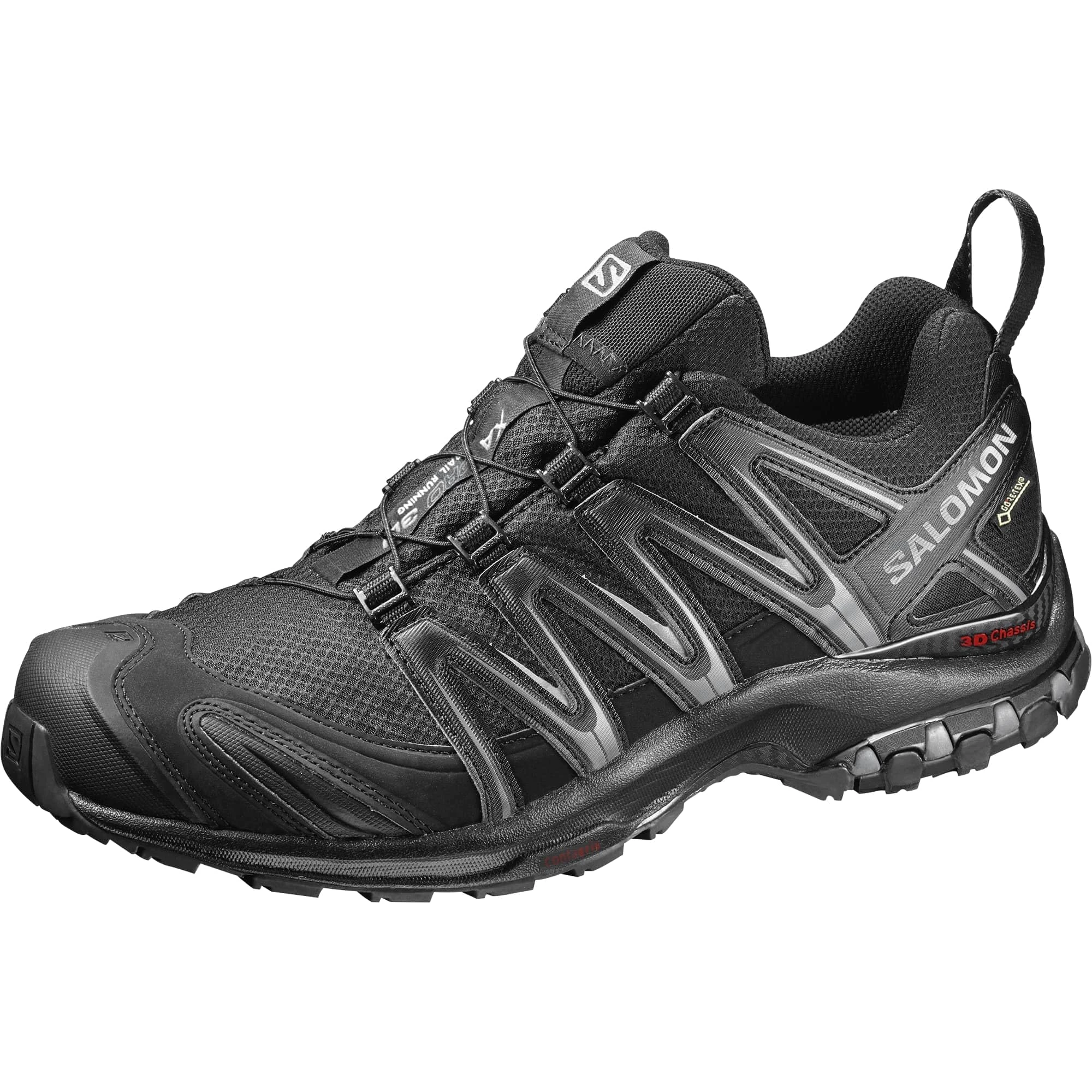 Salomon XA Pro 3D Gore-Tex Waterproof Men's Trail Running and Walking Shoes, Stability, Grip, Waterproof and Long-Lasting Protection, Black, 11