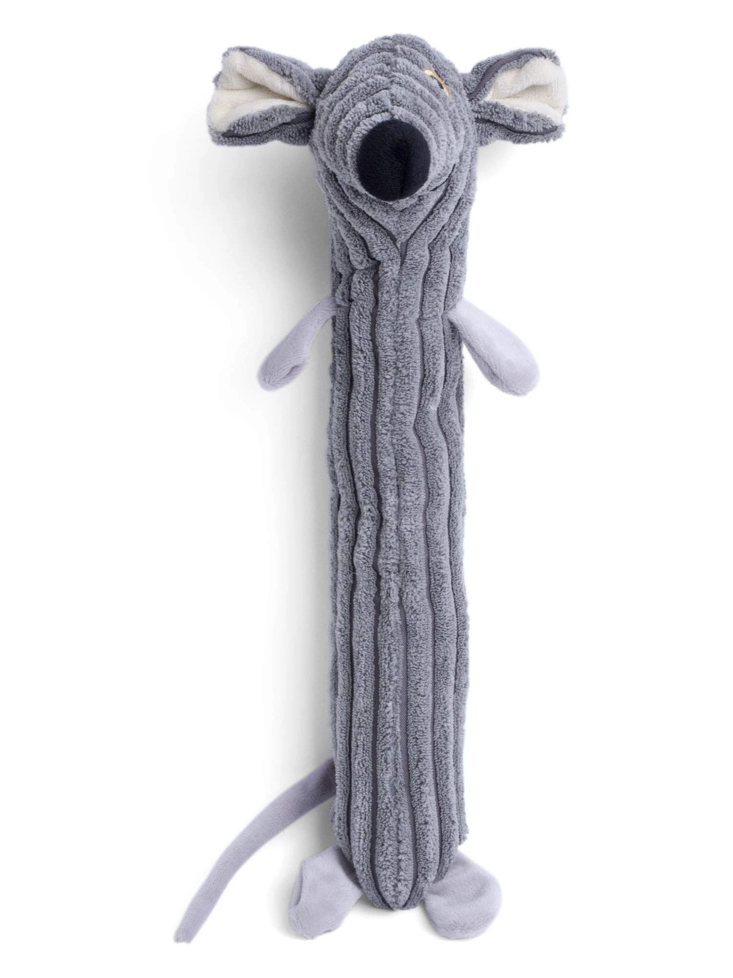 Petface Farmyard Buddies Mouse Stick Plush Dog Toy