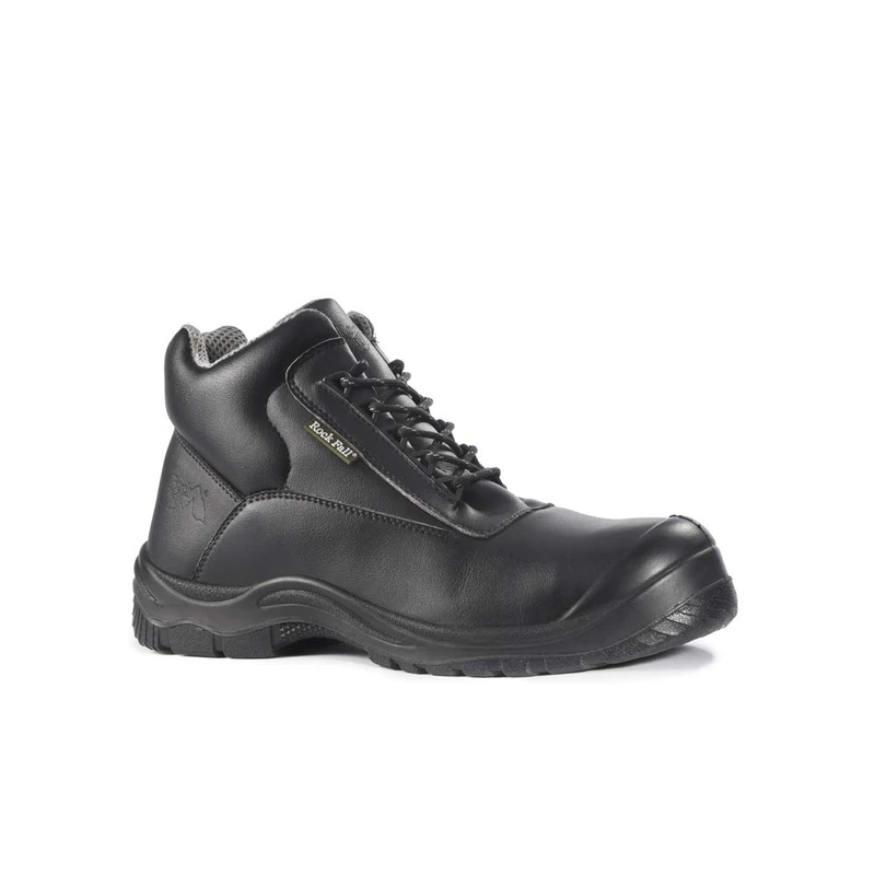 Rock Fall RF250 Rhodium Chemical Resistant Safety Boot Size 6- Black