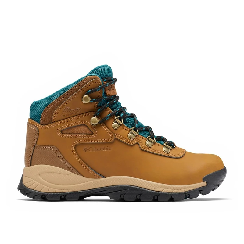 Columbia Women's Newton Ridge Plus WP Amped waterproof mid rise hiking boots, Brown (Elk x Mountain Red), 7.5 UK