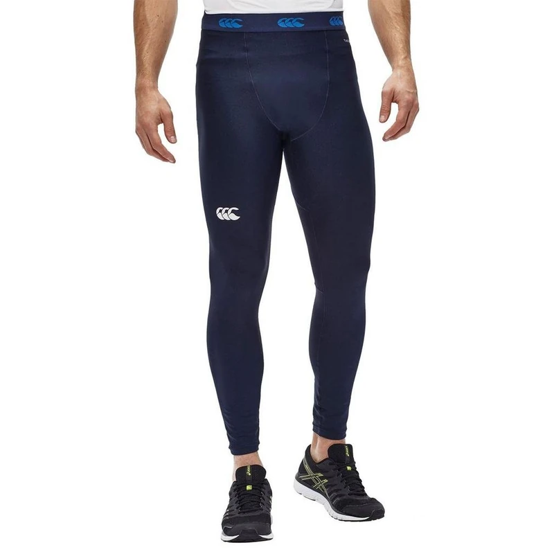 Canterbury Men's ThermoReg Compression Leggings | Thermal Baselayer | Quick Dry Leggings, Navy, S - Image 1