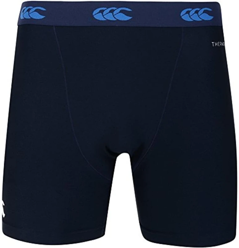 Canterbury Men's ThermoReg 6 Inch Base-Layer Shorts | Rugby Compression Shorts | Anti-Bacterial | Anti-Odour & Moisture-Wicking Material Gym Shorts, Navy, XL - Image 1