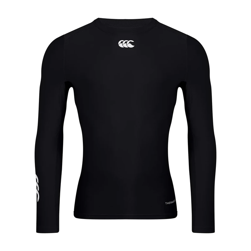 Canterbury Mens Thermoreg Long Sleeve Top Base Layer - Black - 4XL