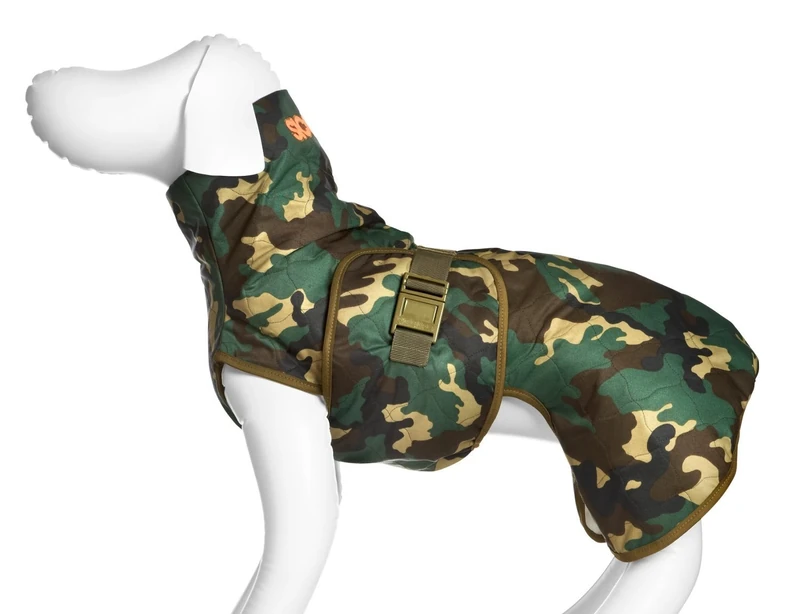 WetDog absorbent bath robe for wet dogs by Siccaro, 100% absorbent dogs bamboo/viscose fibre robe. Hunter Large.