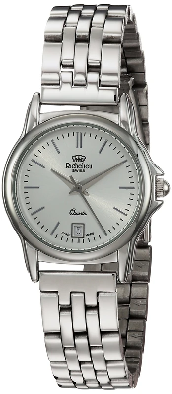Richelieu Women's Swiss Quartz Metal and Stainless Steel Dress Watch, Color:Silver-Toned (Model: MRI708M03911) - Image 1